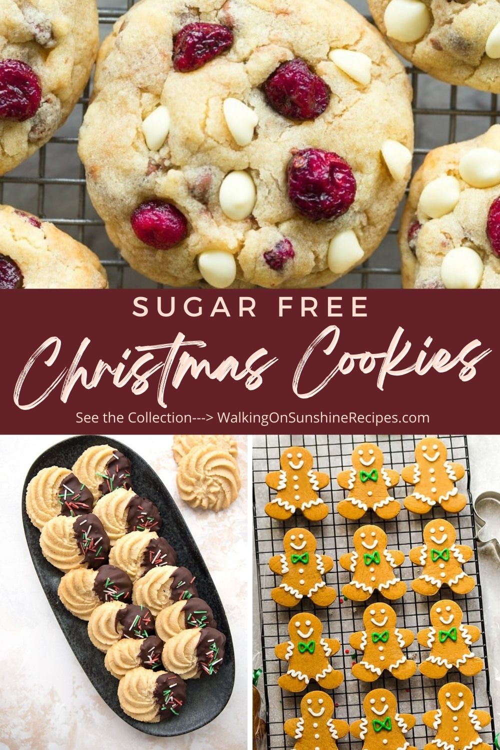 Sugar Free Christmas Cookies Pin