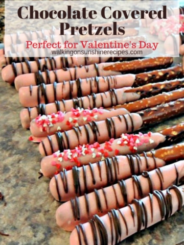 Valentine's Day Chocolate Covered Pretzels-cover image