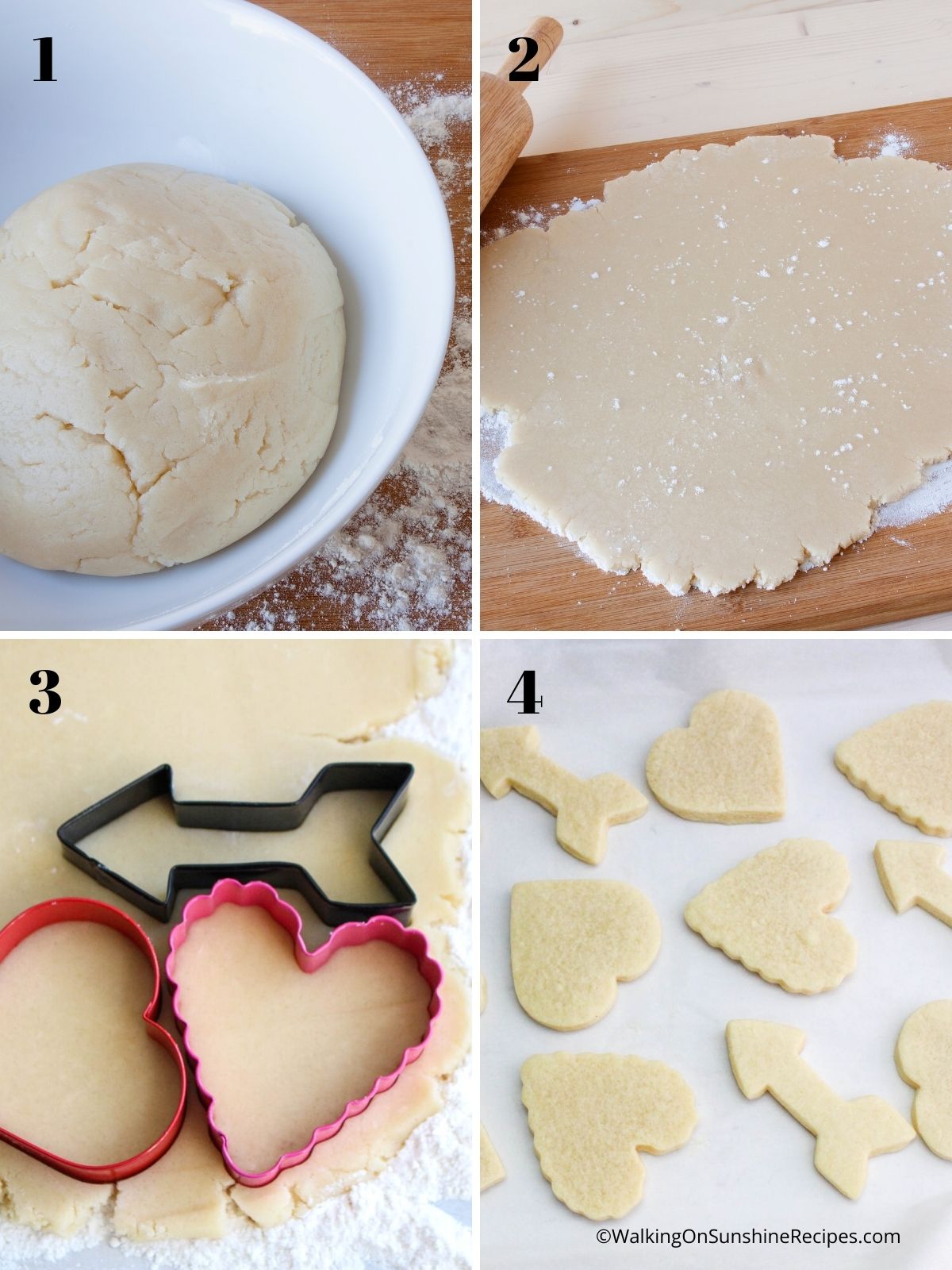 How to make Valentine's day sugar cookies. 