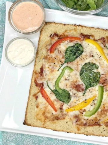 Easy Low card cauliflower Pizza-cover image