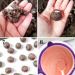 Form the truffles and dip in melted chocolate.