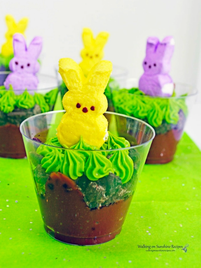 Marshmallow Bunny Peeps Pudding Cups Story