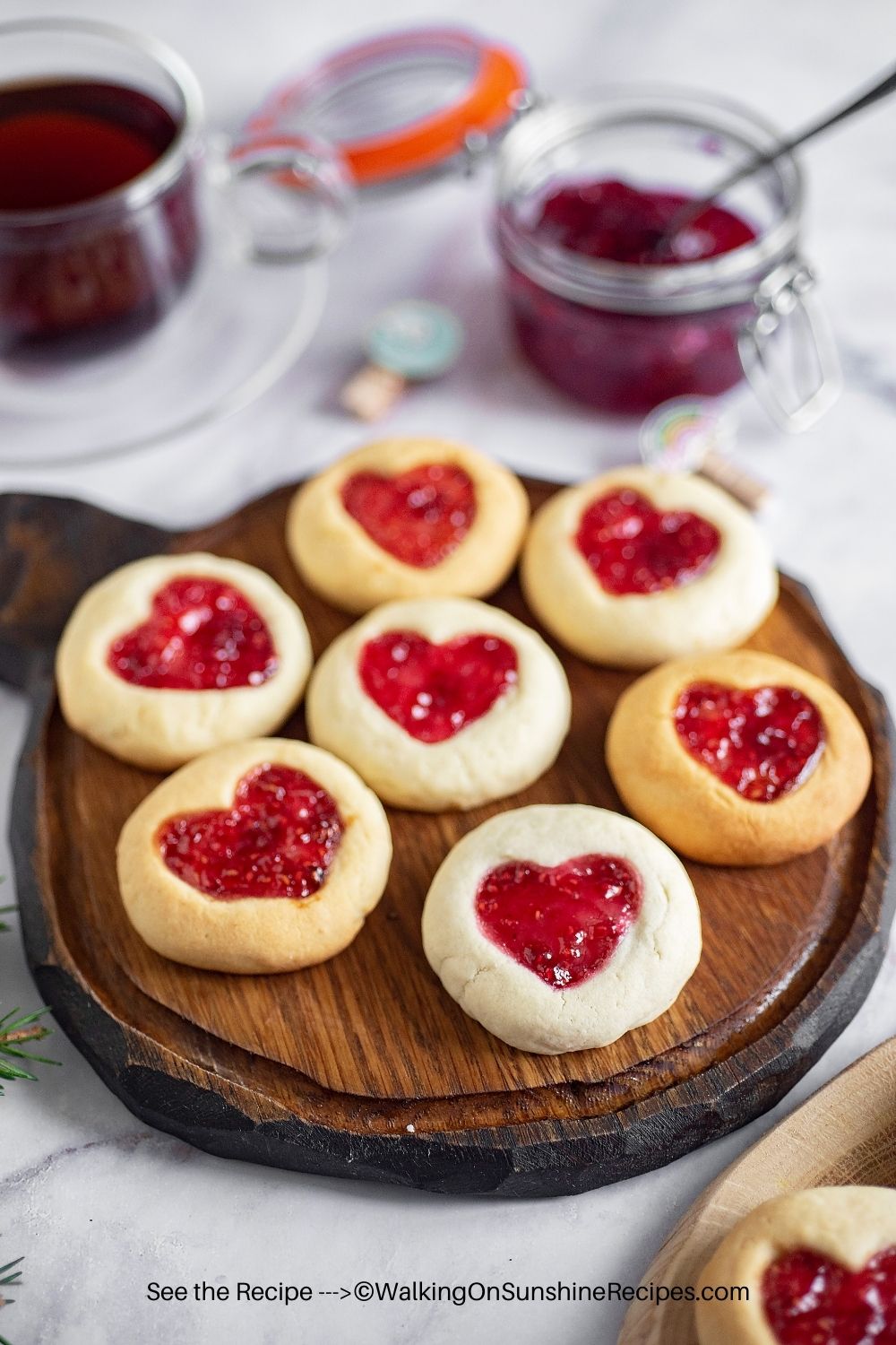 Valentine's Day Cookies with Jam Pin