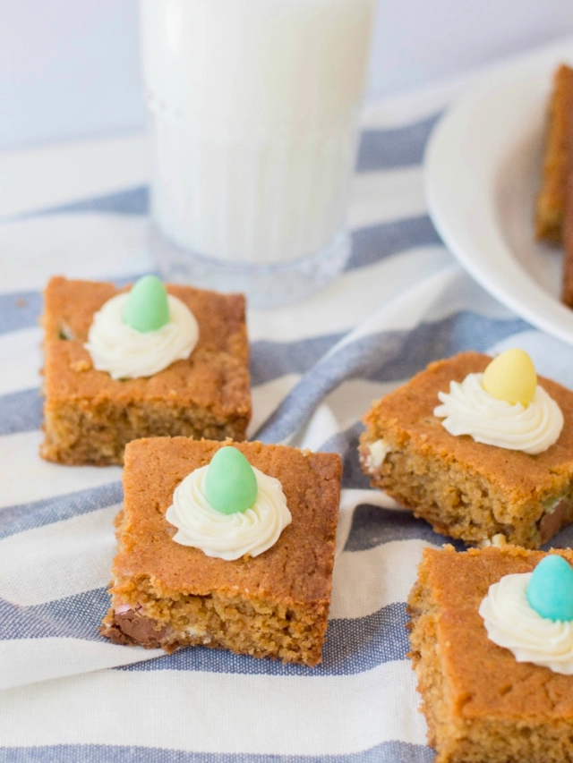 Candy Cookie Bars perfect for Easter Story