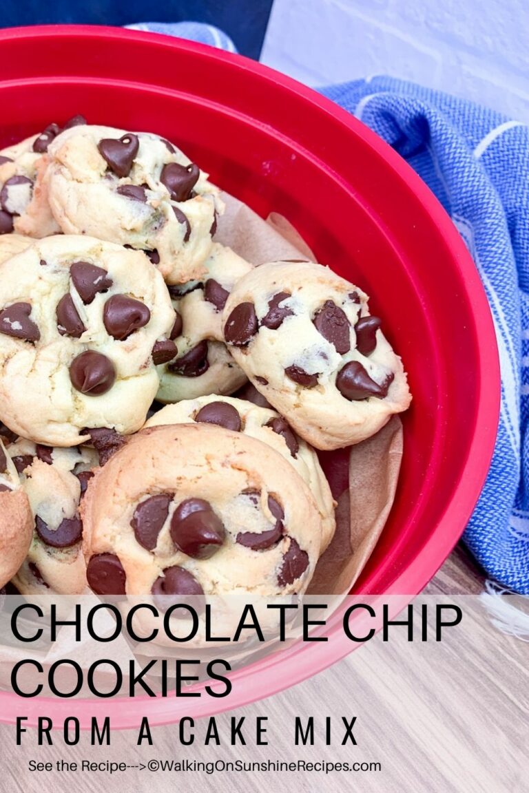 Chocolate Chip Cookies from Cake Mix Walking on Sunshine