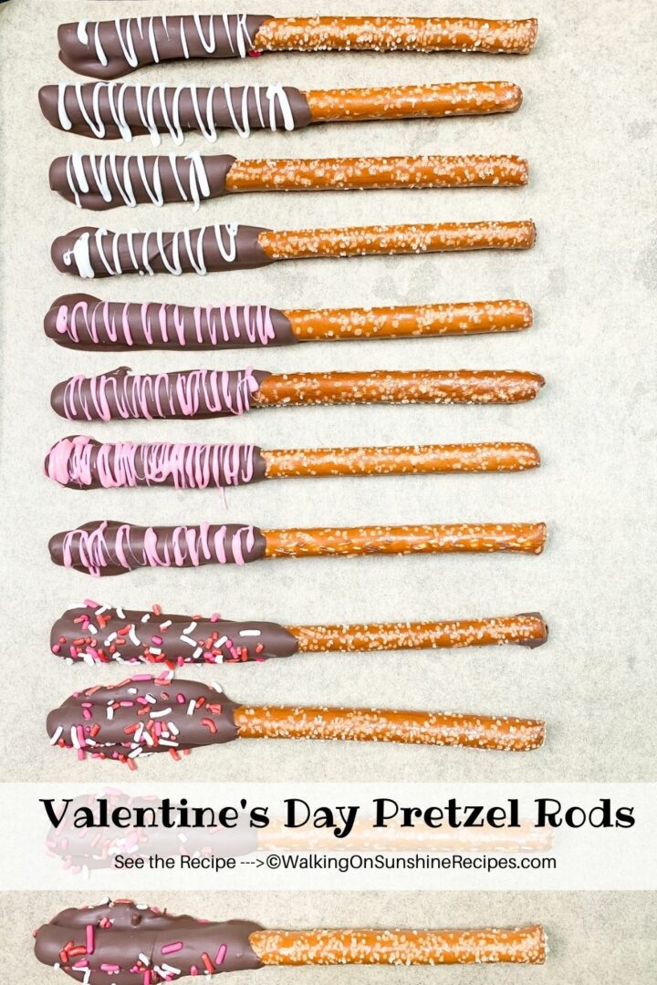 Valentine's Day Pretzel Rods   Walking On Sunshine Recipes