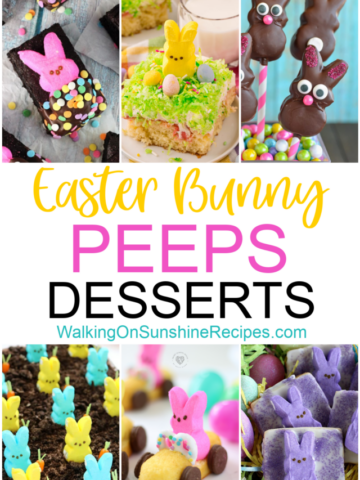 Easter Bunny Peeps Desserts