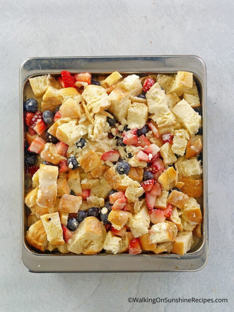 Sweet Breakfast Casserole - Walking On Sunshine Recipes