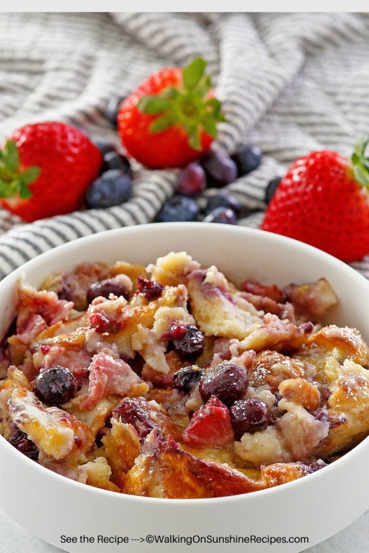 Sweet Breakfast Casserole - Walking On Sunshine Recipes
