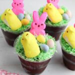 Chocolate Pudding Peeps Cups