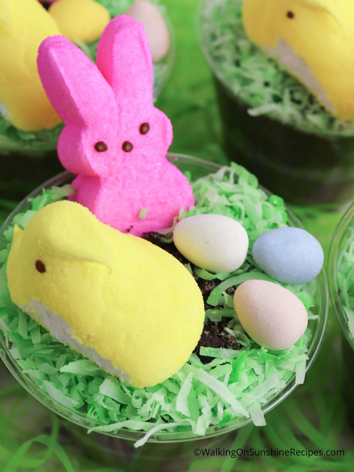 easter bunny peeps desserts.