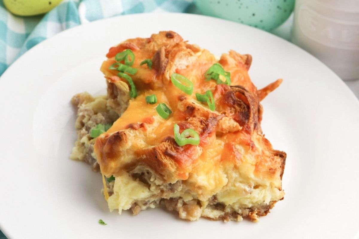 Easter breakfast casserole.