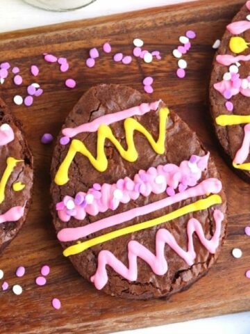 Easter egg brownies.