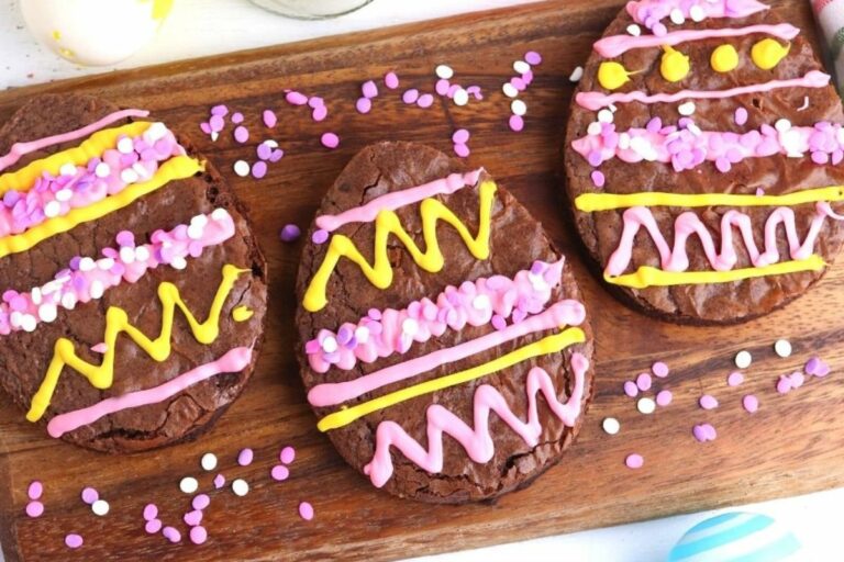 Easter egg brownies.
