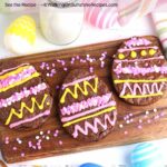 Egg shaped brownies pin
