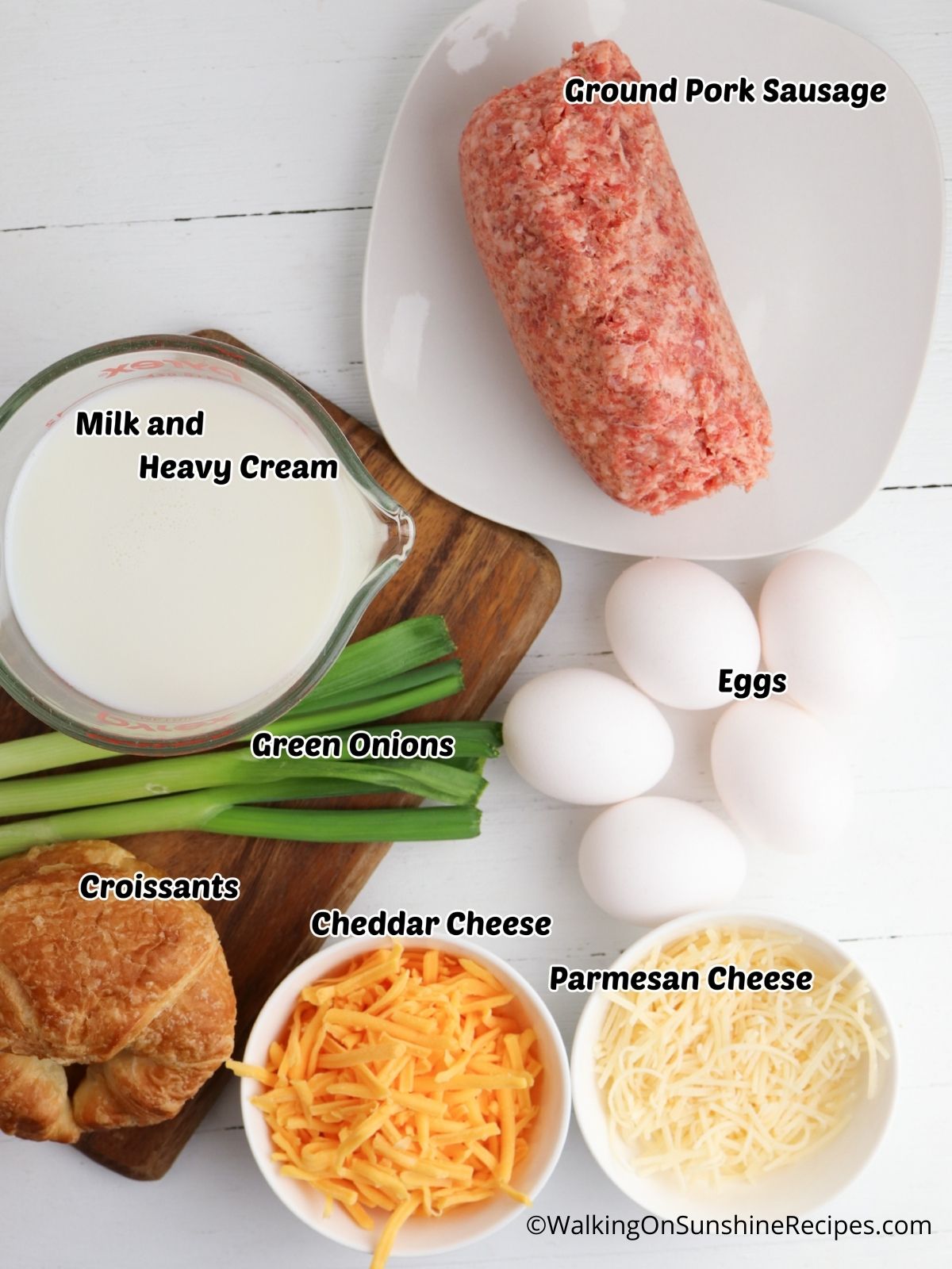breakfast casserole using croissants.