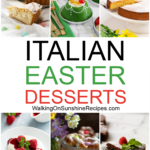 Italian Easter Desserts with text