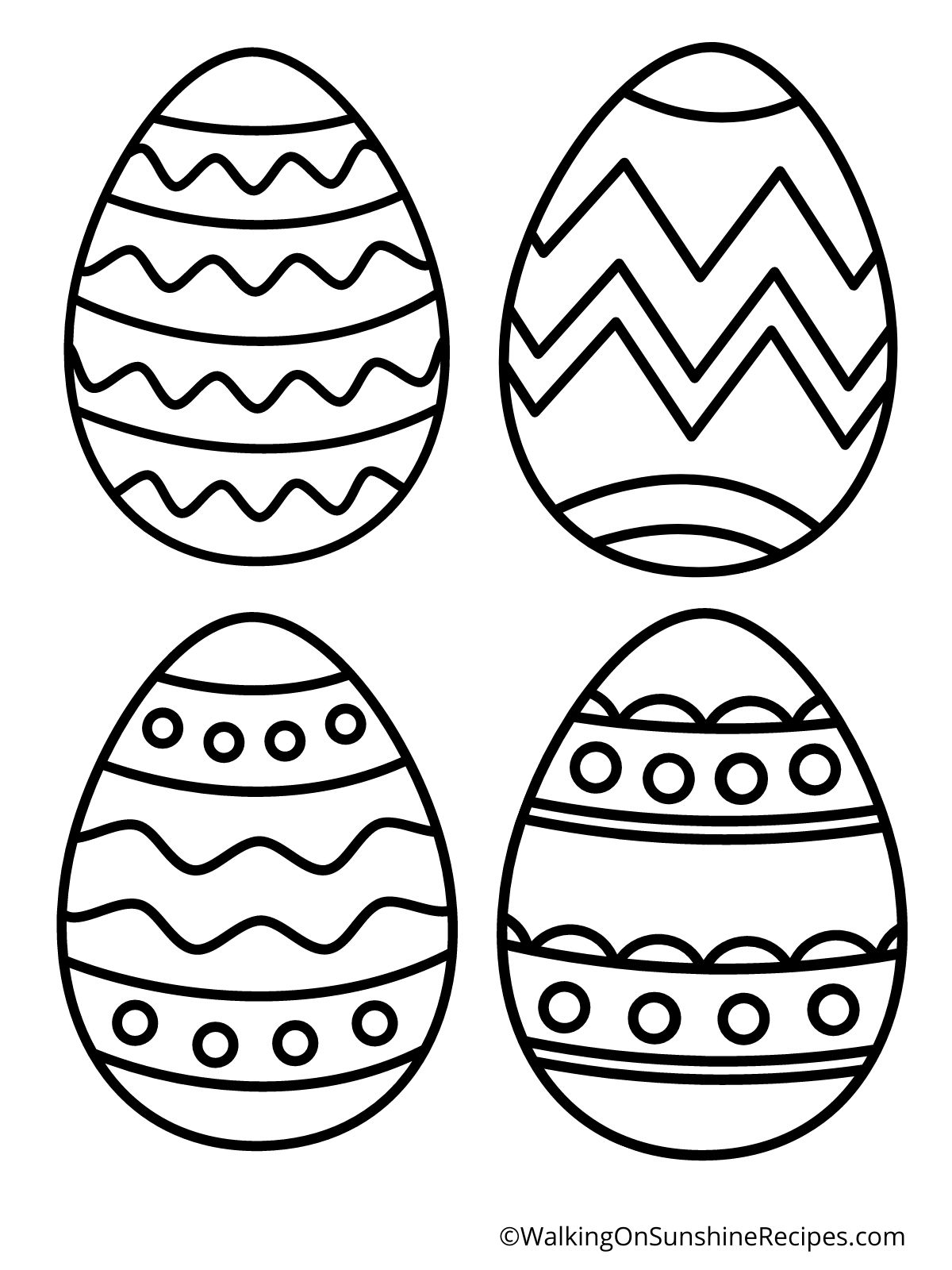 Easter Egg Design Templates. 