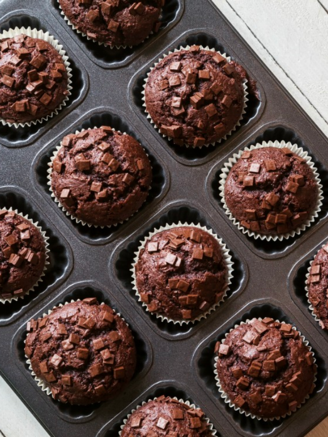 Chocolate Chunk Muffins from a Cake Mix-Cover Image