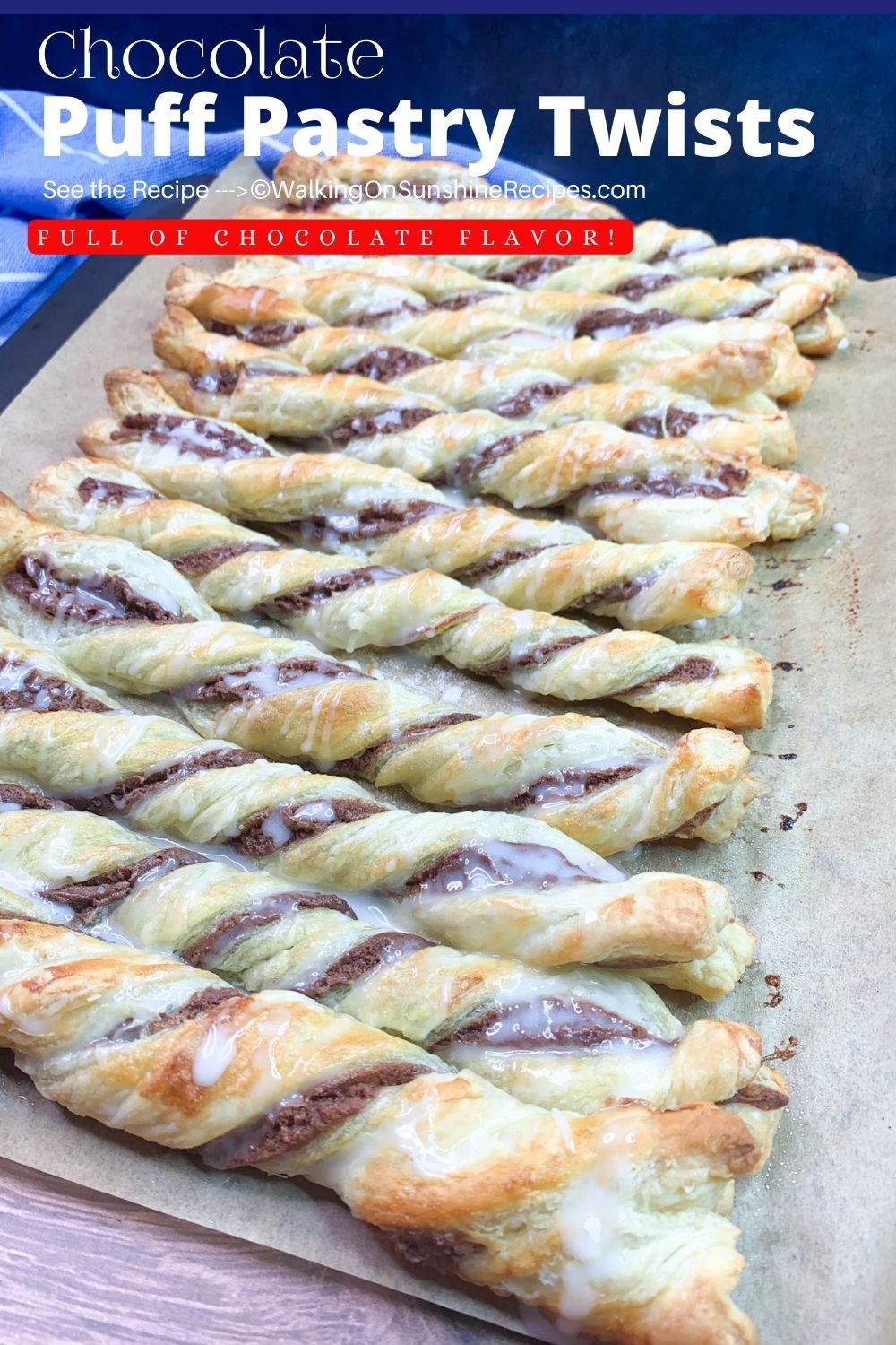 Chocolate Puff Pastry Twists - Just a Taste