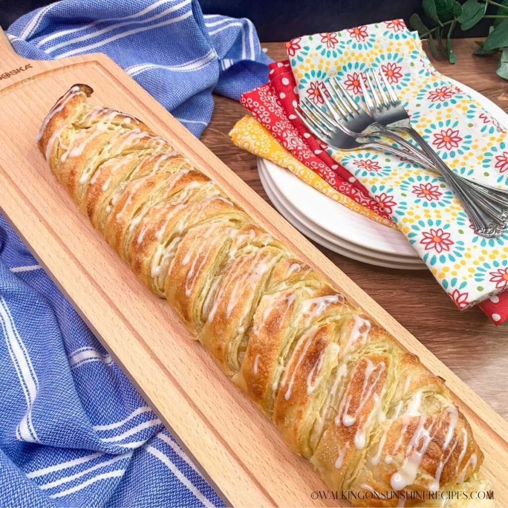 Puff Pastry Braid with Lemon Cream Cheese Filling Walking on Sunshine