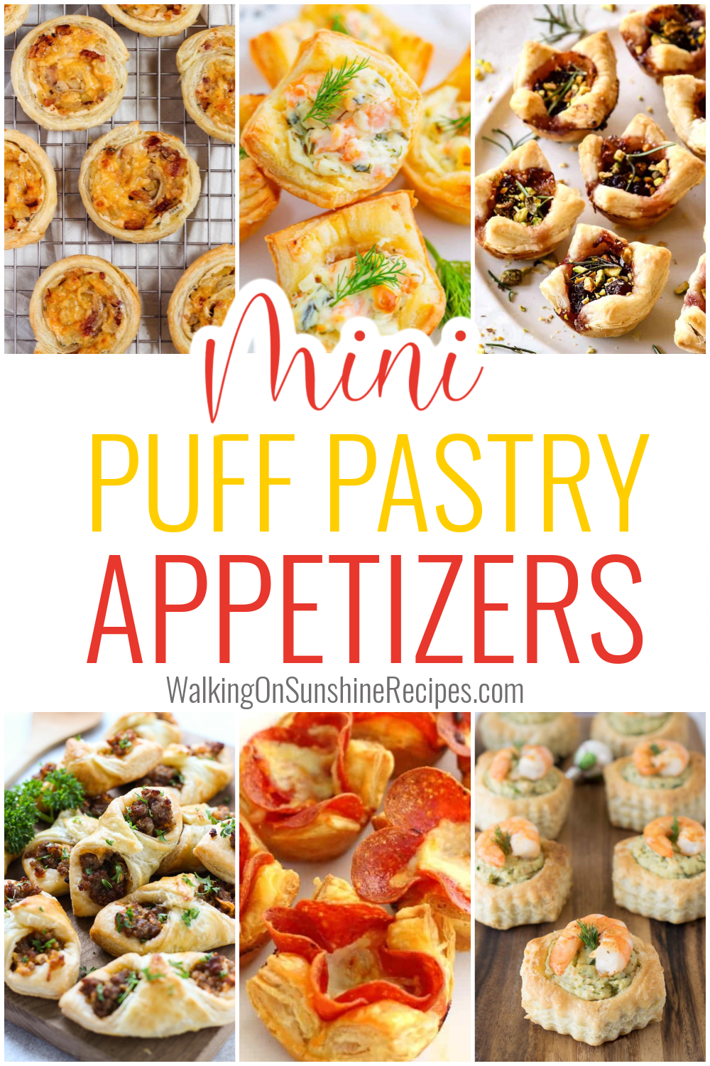 appetizers with puff pastry. 