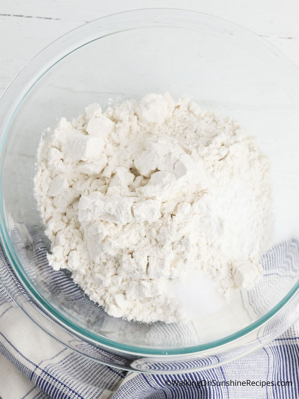 Flour mixture for thumbprint cookies.