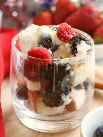 Patriotic Berry Trifle