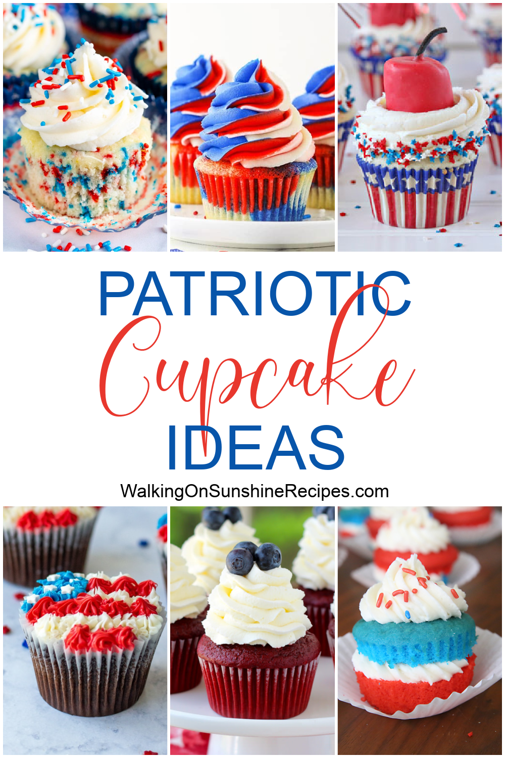How to make 4th of July Cupcakes.