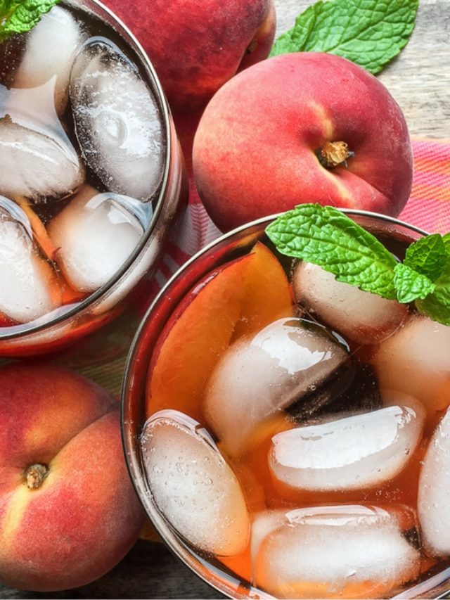 Homemade Peach Iced Tea Story