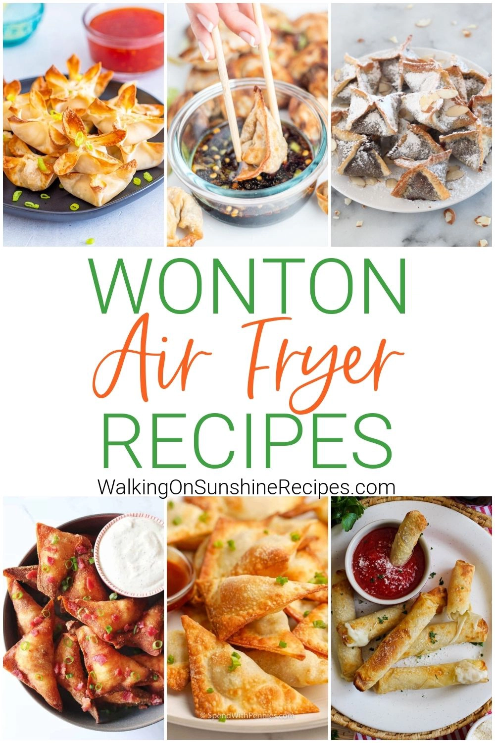 Air Fryer Recipes Using Wonton Wrappers.