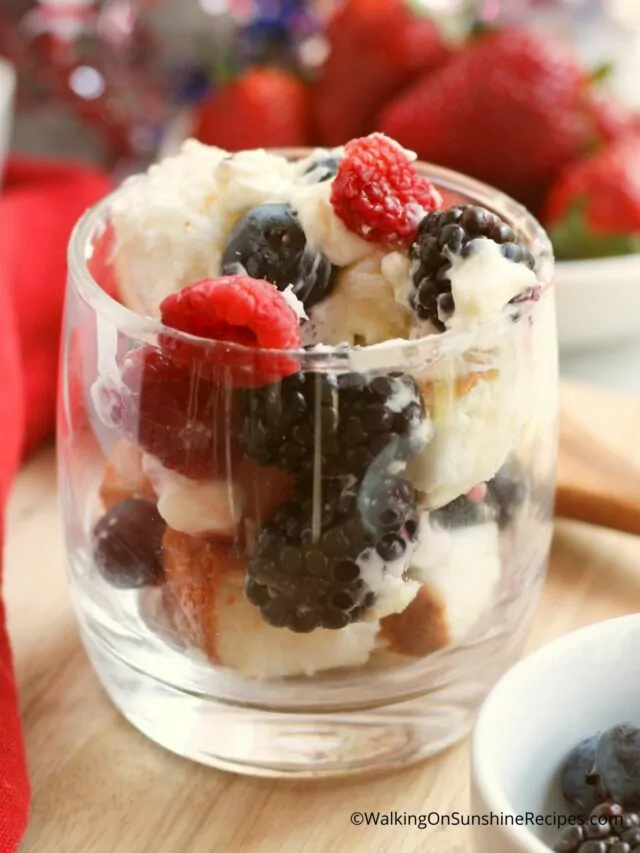 Patriotic Berry Trifle