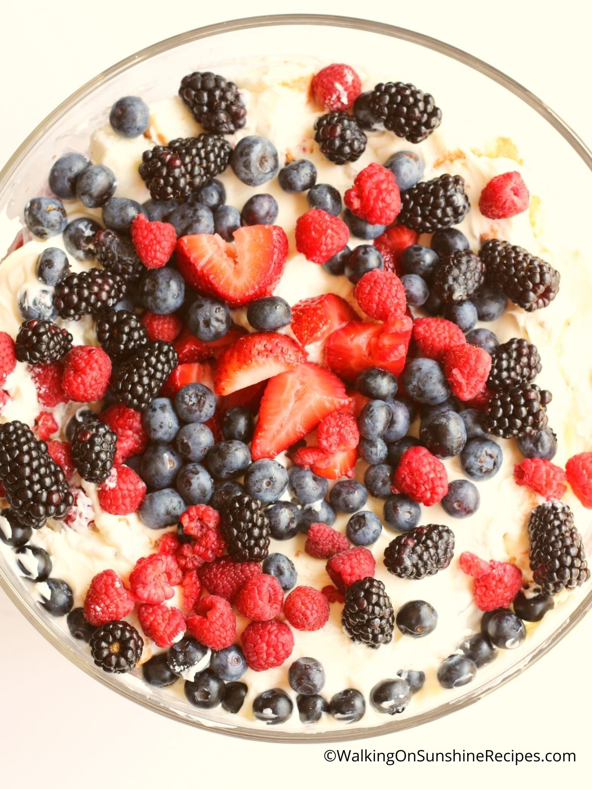 patriotic berry trifle.