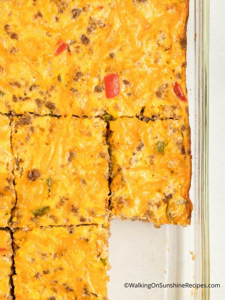 sausage breakfast casserole.