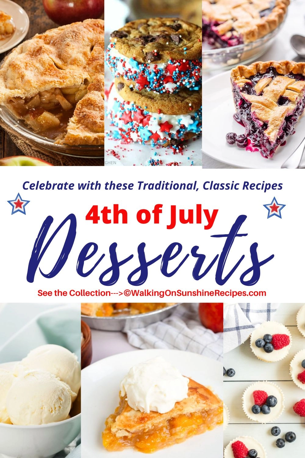 Classic 4th of July Desserts Pin