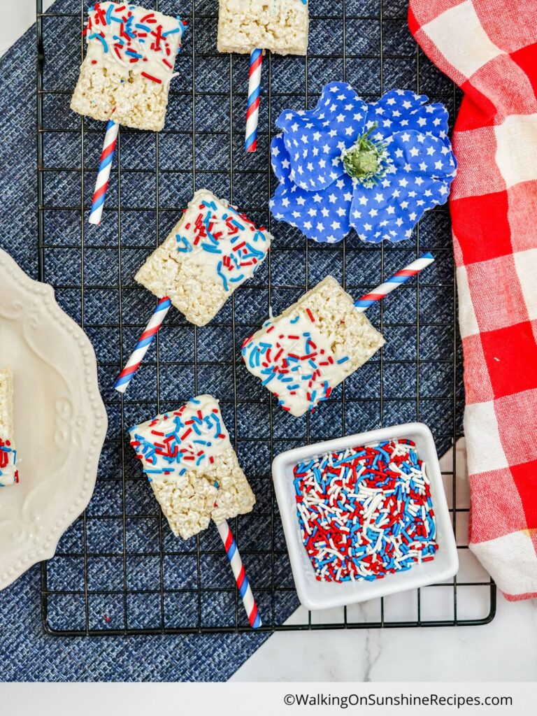 Patriotic snacks.
