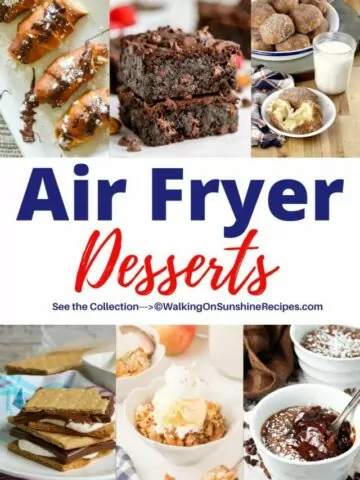 Air Fryer Desserts Pin
