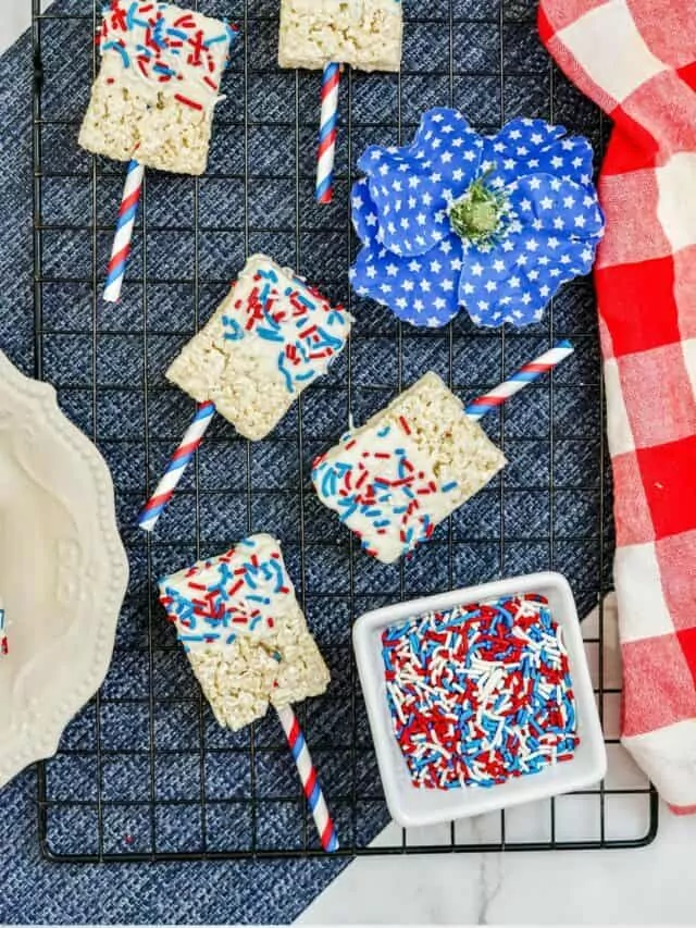 Patriotic Rice Krispie Treats