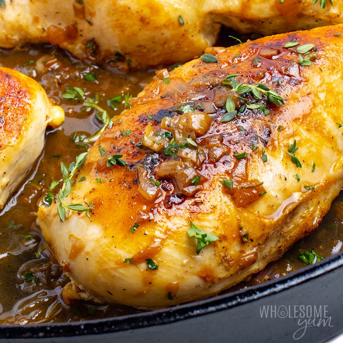 Cast Iron Pan-Roasted Chicken Breasts - Walking on Sunshine