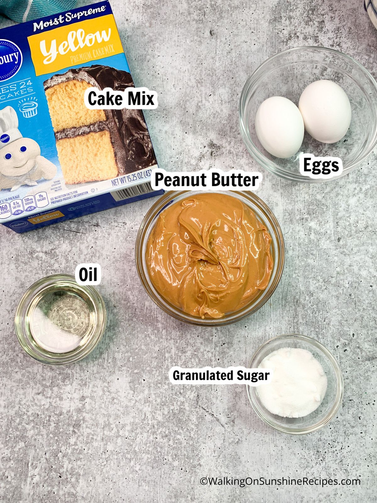 yellow cake mix peanut butter cookies.