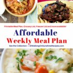 Affordable Weekly Meal Plan Pin