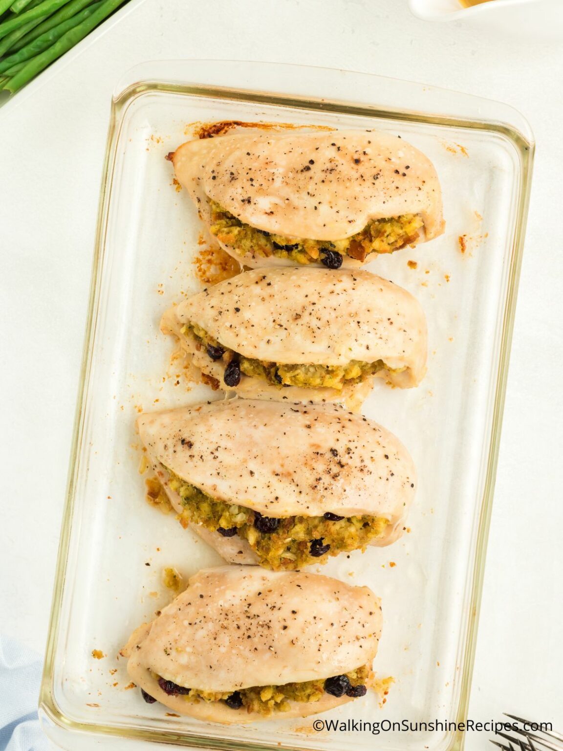 Stuffed Chicken Breast with Stuffing Walking on Sunshine