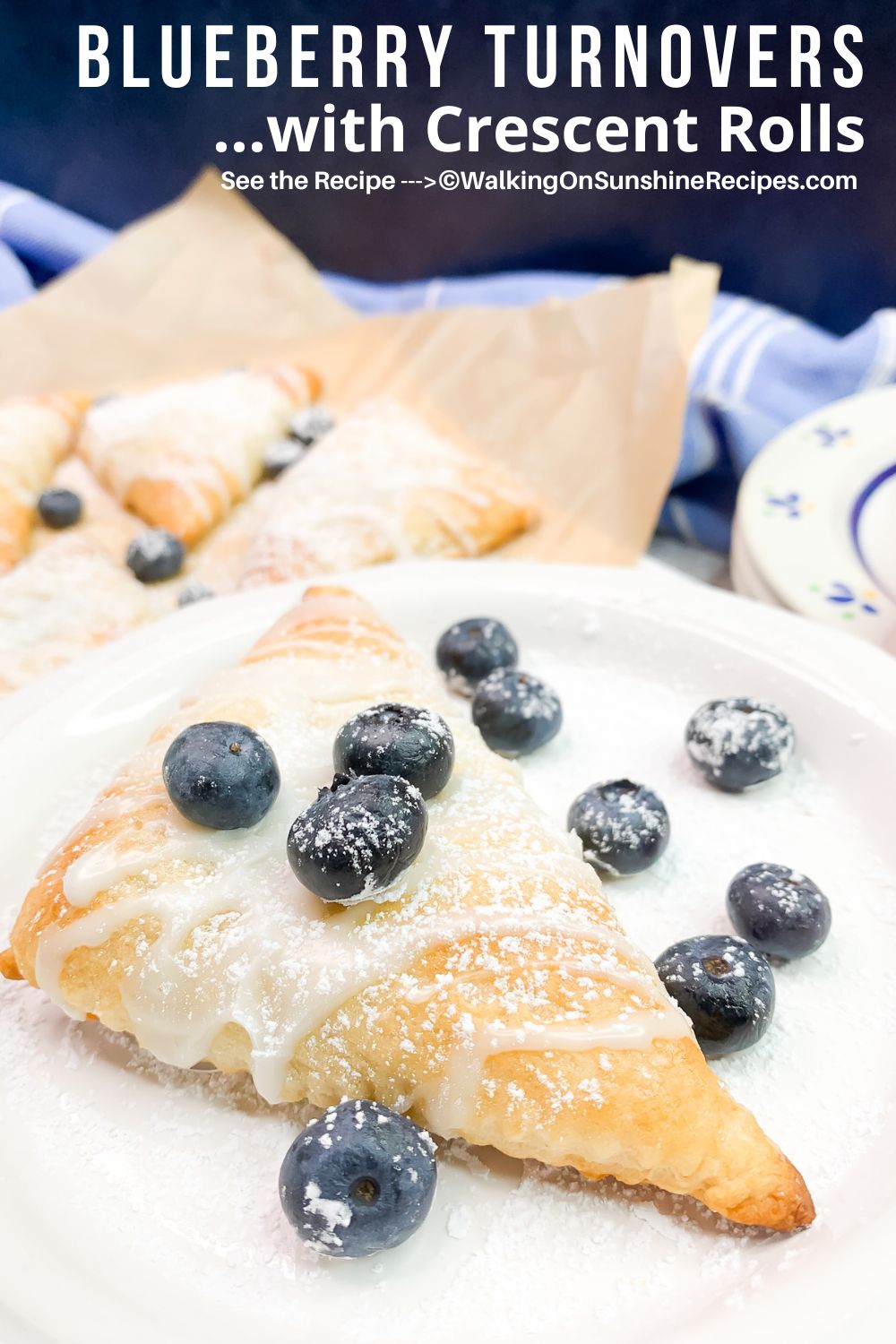 blueberry danish with crescent rolls.