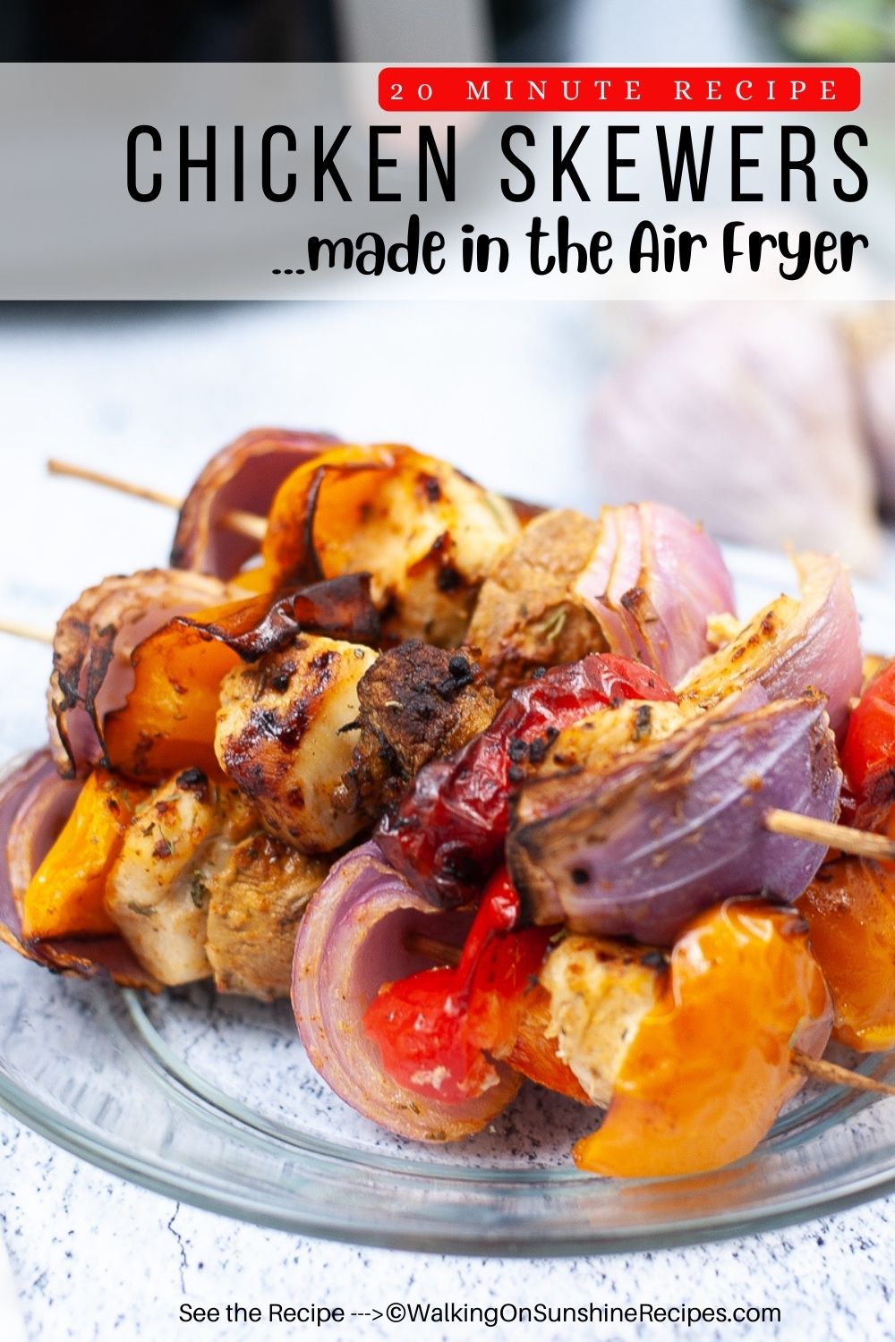 Air Fryer Chicken Skewers - CJ Eats Recipes