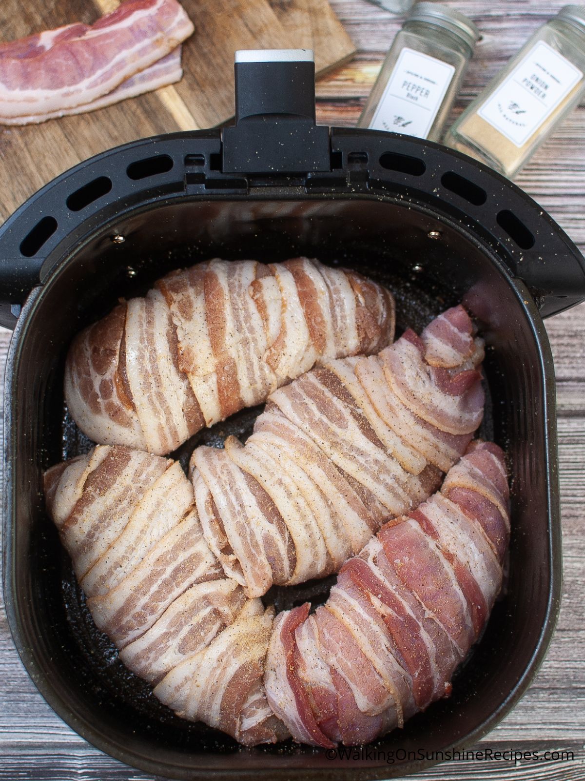 bacon wrapped chicken in air fryer.