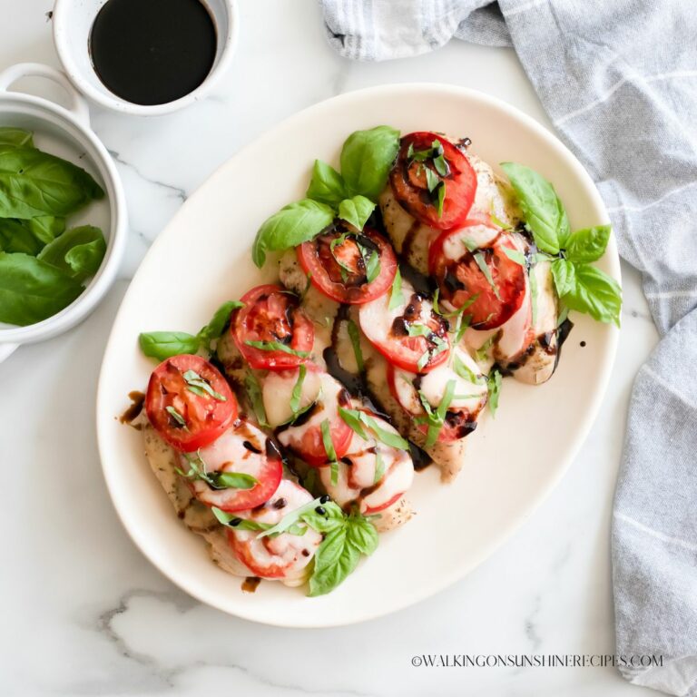 Chicken with Mozzarella and Tomato Walking on Sunshine