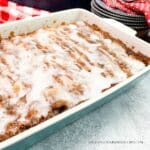 cinnamon roll casserole with krusteaz.