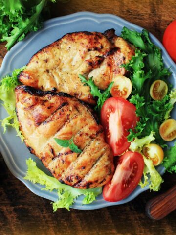 grilled barbecue chicken.