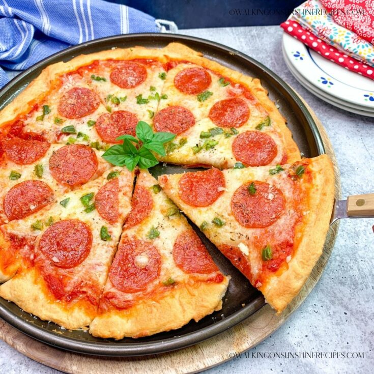 pizza with crescent rolls.
