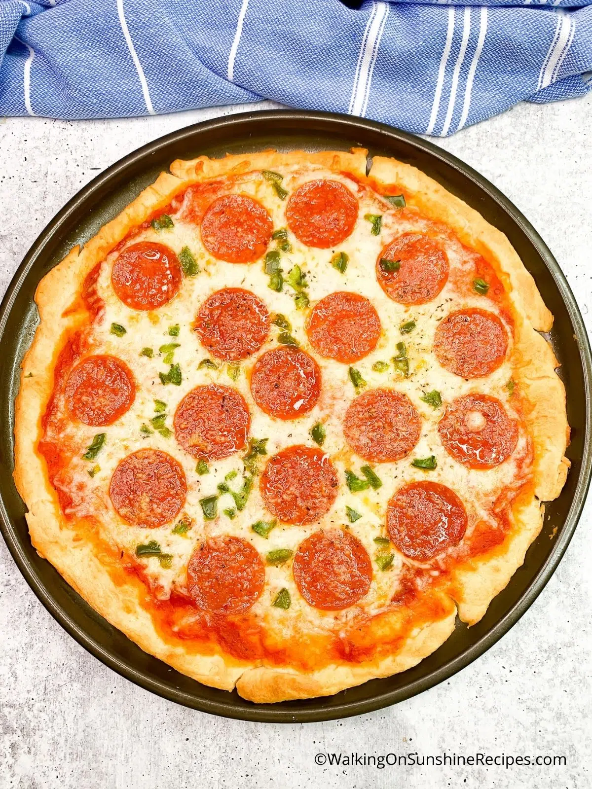 pizza using crescent rolls.